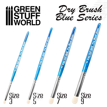 Green Stuff World Blue Series Dry Brush – Size 7 for Models & Miniatures 2955