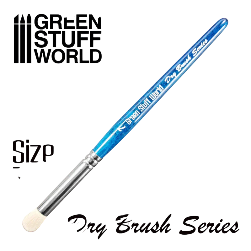 Green Stuff World Blue Series Dry Brush – Size 7 for Models & Miniatures 2955
