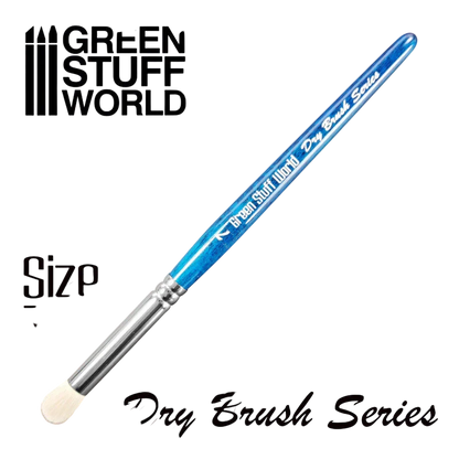 Green Stuff World Blue Series Dry Brush – Size 7 for Models & Miniatures 2955