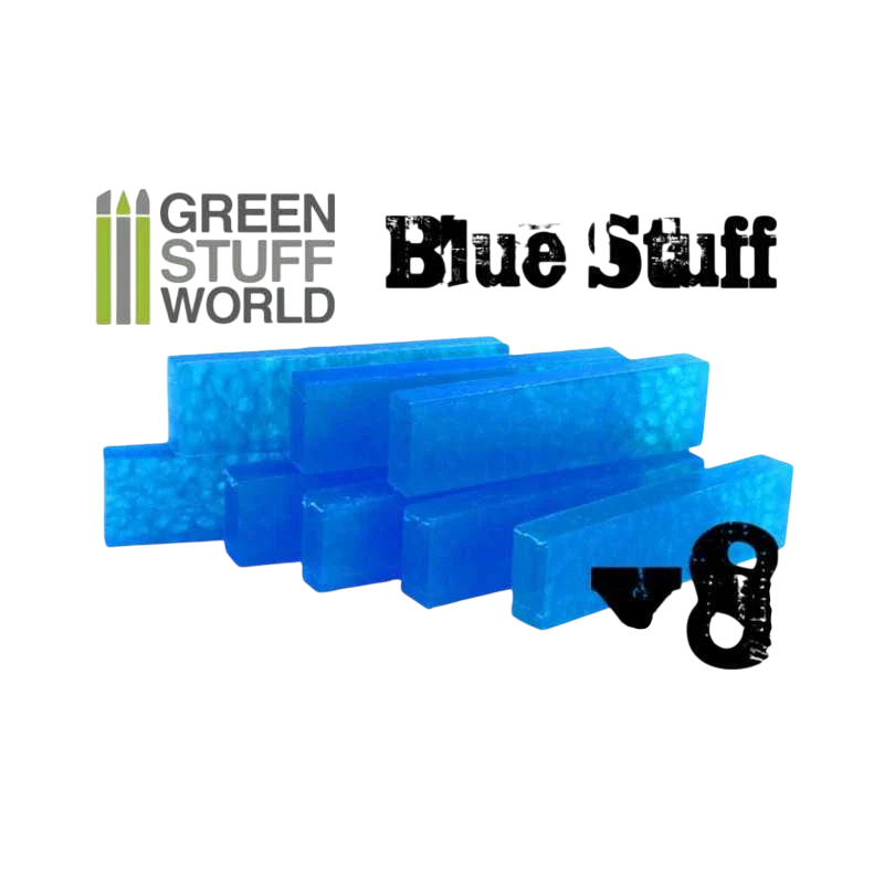 Green Stuff World Blue Stuff Mold 8 bars for Modeling