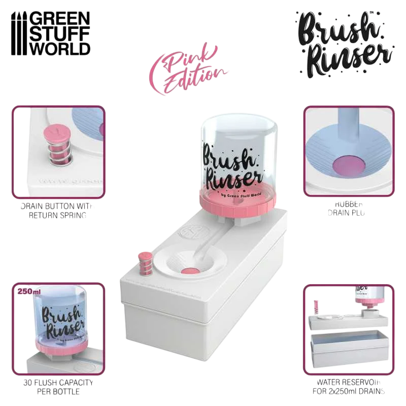 Green Stuff World Brush Rinser 11792 Pink Edition