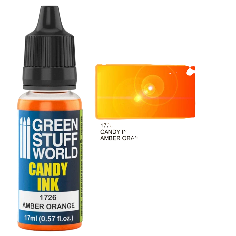 Green Stuff World –Candy Ink for Models and Miniatures Amber Orange 1726