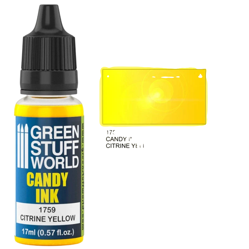 Green Stuff World –Candy Ink for Models and Miniatures Citrine Yellow 1759