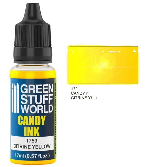 Green Stuff World –Candy Ink for Models and Miniatures Citrine Yellow 1759