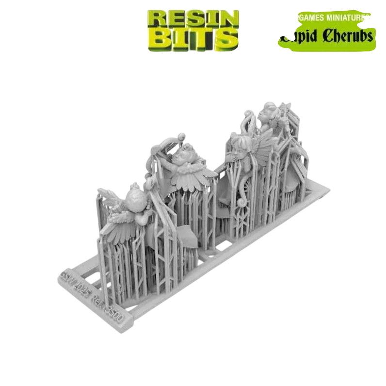 Green Stuff World Cherubs 40k Resin Miniatures, Gothic Angels with Bows for Wargaming, Set of 4, Unpainted 13500