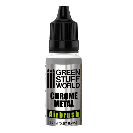 Green Stuff World Chrome Metal Airbrush Paint for Models and Miniatures 2455