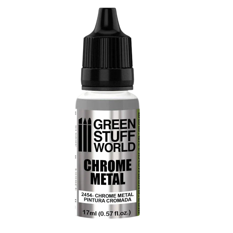Green Stuff World Chrome Metal Paint for Models and Miniatures 2454