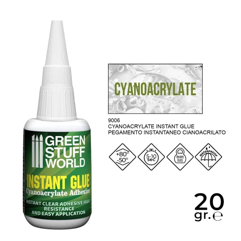 Green Stuff World Cyanoacrylate Super Glue Adhesive 20gr. 9006