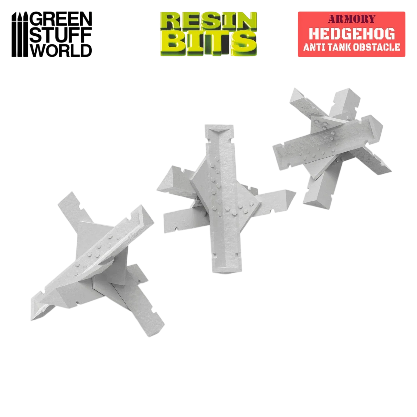 Green Stuff World Czech Hedgehog Anti Tank Obstacle 1:48-1:35 - Wargaming
