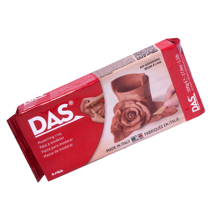 Green Stuff World DAS Air-Hardening Modeling Clay - Terra Cotta Clay 1.1lb Block