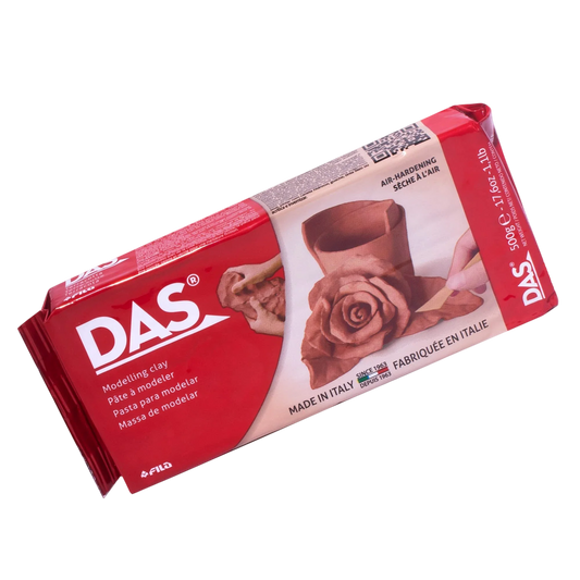 Green Stuff World DAS Air-Hardening Modeling Clay - Terra Cotta Clay 1.1lb Block