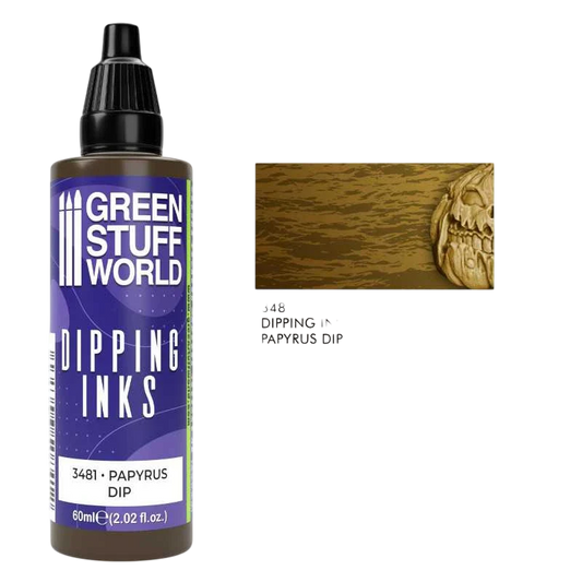 Green Stuff World Dipping Ink 60ml High Contrast Model Paint - Papyrus Dip