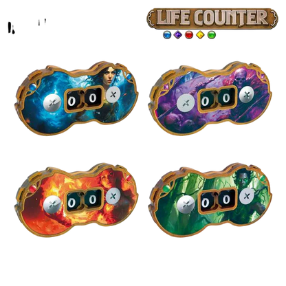 Green Stuff World Double Life Counters for Trading Card Games - MTG (Set x4)