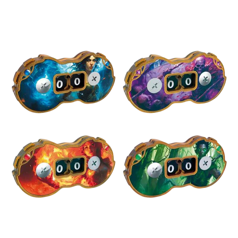 Green Stuff World Double Life Counters for Trading Card Games - MTG (Set x4)