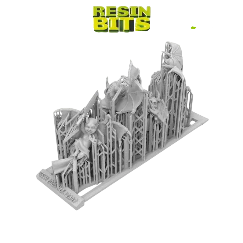 Green Stuff World Evil Imp Cherubs Miniatures for 40K, 3D Printed Resin Bits, Set of 4 Demonic with Weapons 12347