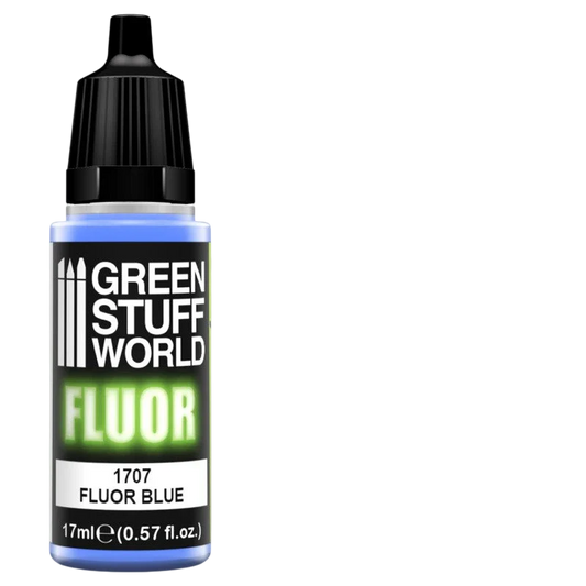 Green Stuff World – Fluorescent Acrylic Paint Blue 1707 for Models and Miniatures