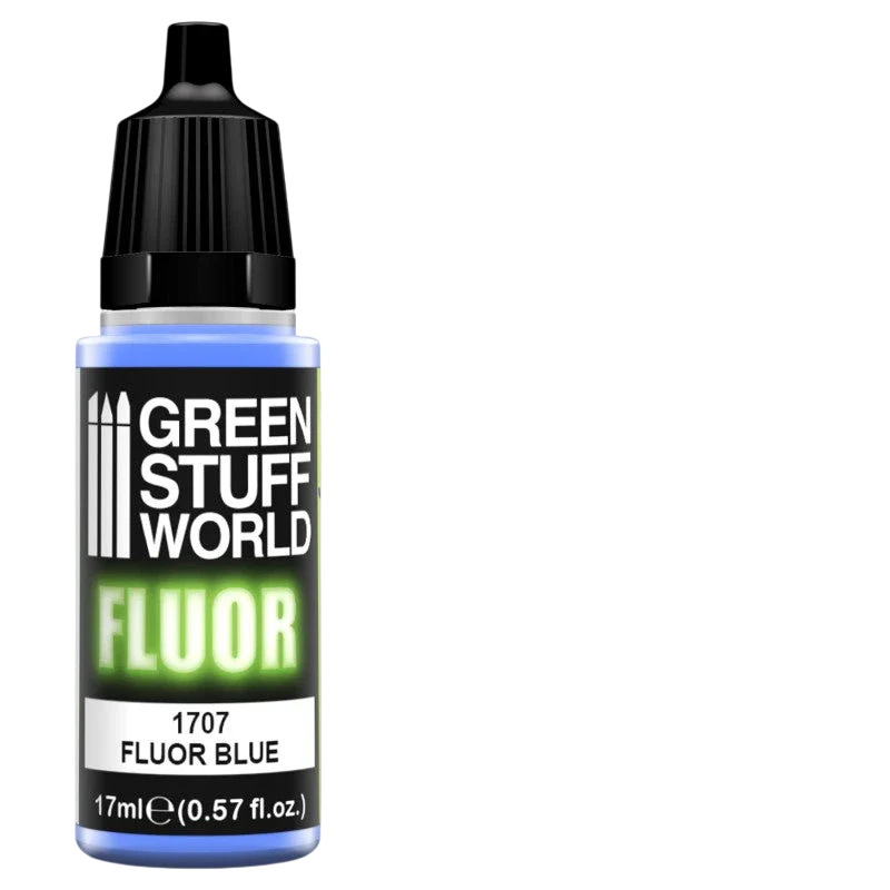 Green Stuff World – Fluorescent Acrylic Paint Blue 1707 for Models and Miniatures