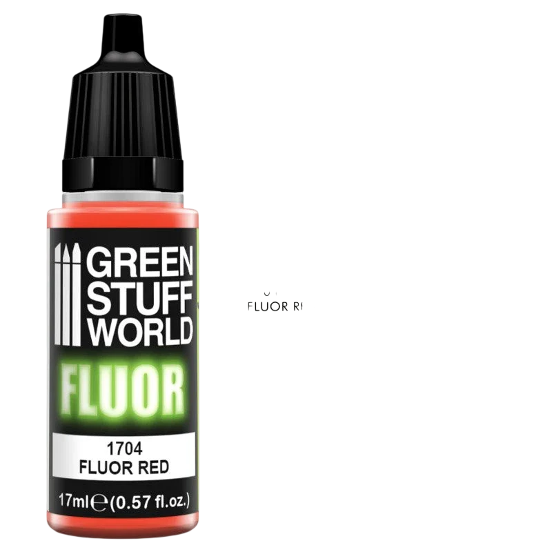 Green Stuff World – Fluorescent Acrylic Paint Red 1704 for Models and Miniatures