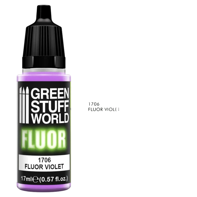 Green Stuff World – Fluorescent Acrylic Paint Violet 1706 for Models and Miniatures