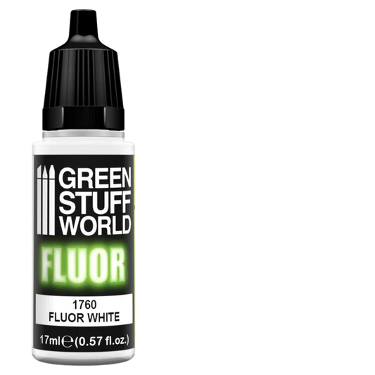 Green Stuff World – Fluorescent Acrylic Paint White 1760 for Models and Miniatures