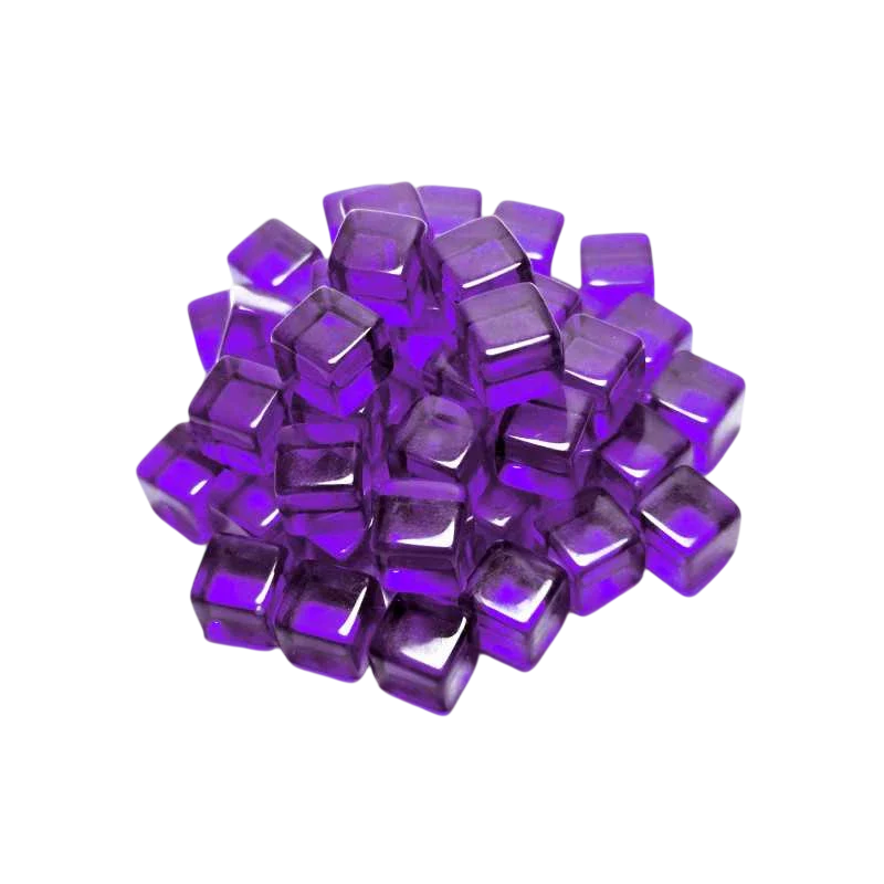 Green Stuff World Gaming Tokens x50 - Purple Cubes 10mm 3785