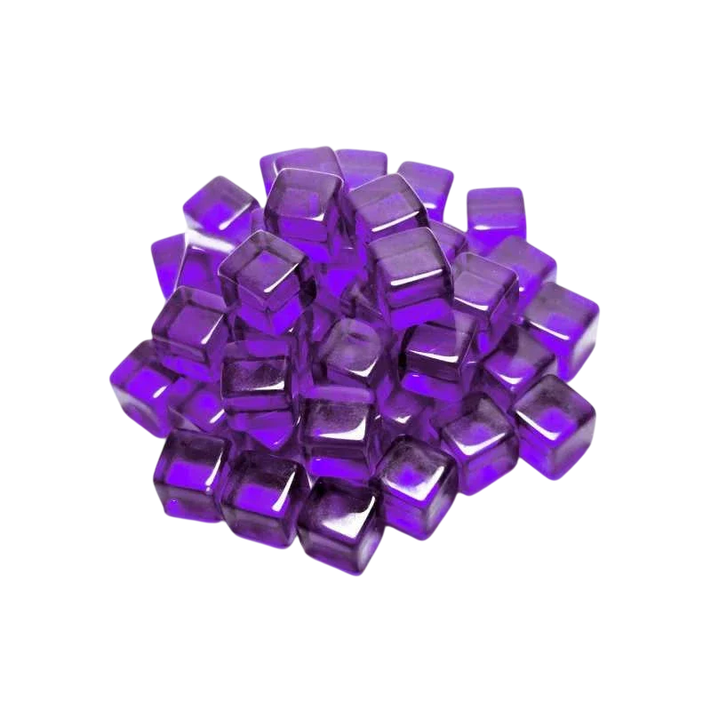 Green Stuff World Gaming Tokens x50 - Purple Cubes 10mm 3785