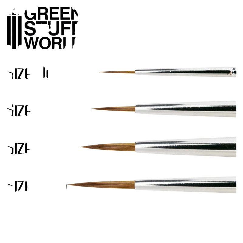 Green Stuff World Gold Series Siberian Kolinsky Brush - Size 00 - 2356