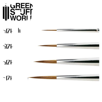 Green Stuff World Gold Series Siberian Kolinsky Brush - Size 0 - 2357