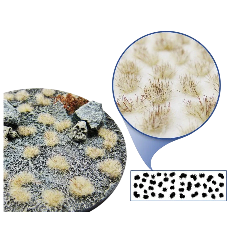 Green Stuff World Grass Tufts for Models and Miniatures – Winter White 2mm 10979