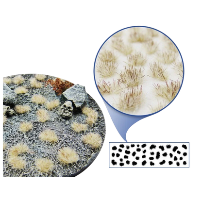 Green Stuff World Grass Tufts for Models and Miniatures – Winter White 2mm 10979