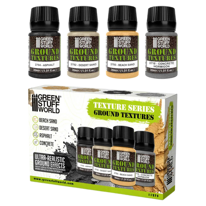 Green Stuff World Ground textures set 30ml for Modeling and Dioramas