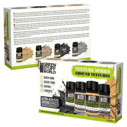 Green Stuff World Ground textures set 30ml for Modeling and Dioramas