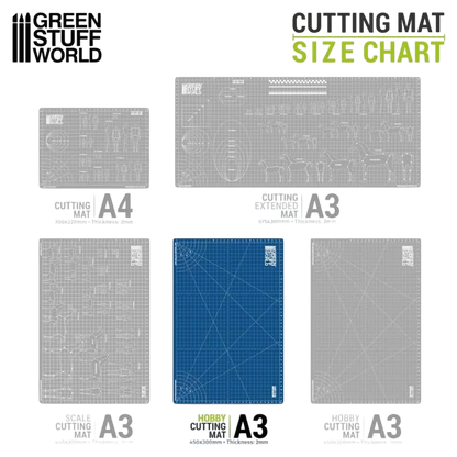 Green Stuff World Hobby Cutting Mat A3 Blue