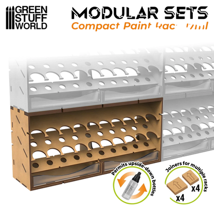 Green Stuff World Horizontal Paint Organizer 17ml - COMPACT