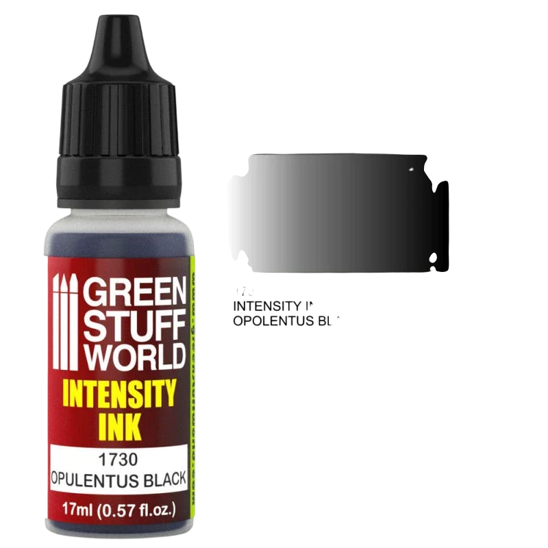 Green Stuff World – Intensity Ink for Models and Miniatures Opulentus Black 1730