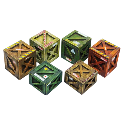 Green Stuff World MDF Boxes for Models and Miniatures – Classic Wood Crates 10298