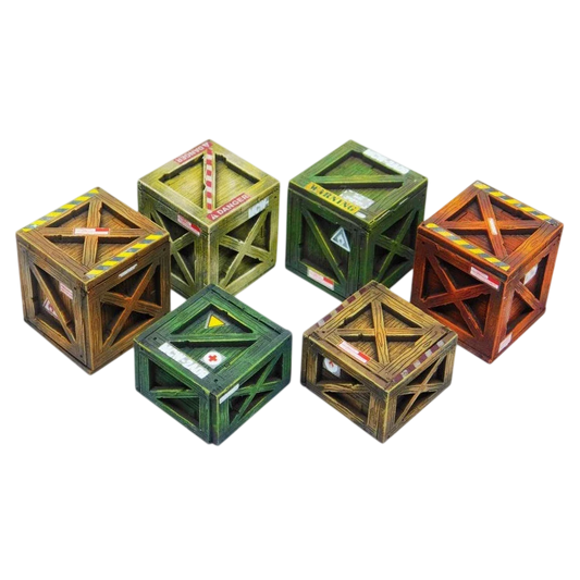 Green Stuff World MDF Boxes for Models and Miniatures – Classic Wood Crates 10298