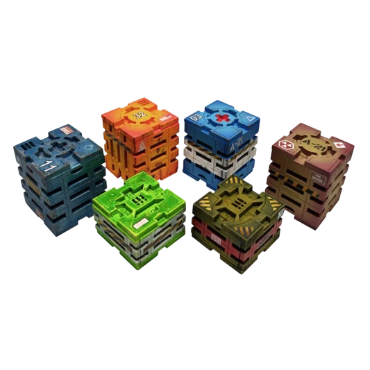 Green Stuff World MDF Boxes for Models and Miniatures – Modern Sci-Fi Crates 10299