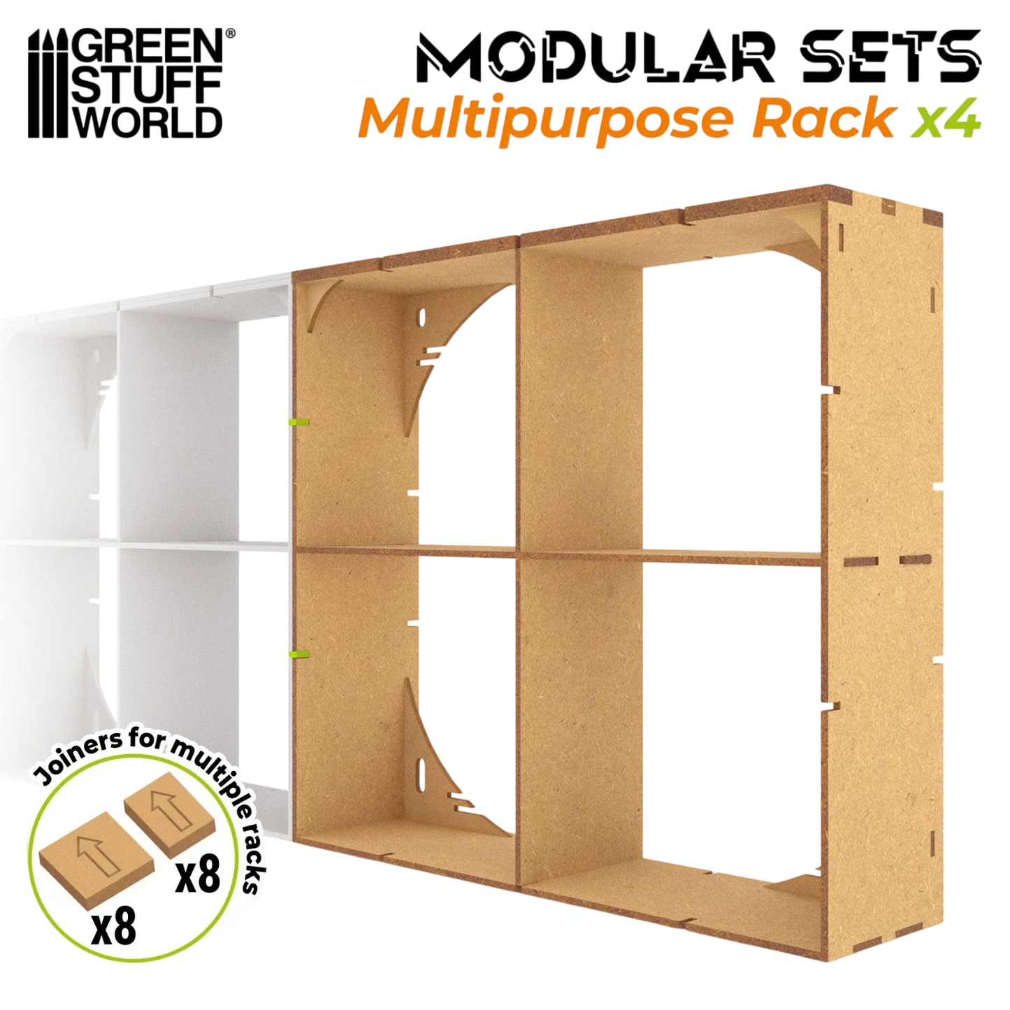 Green Stuff World MDF Multipurpose Rack x4