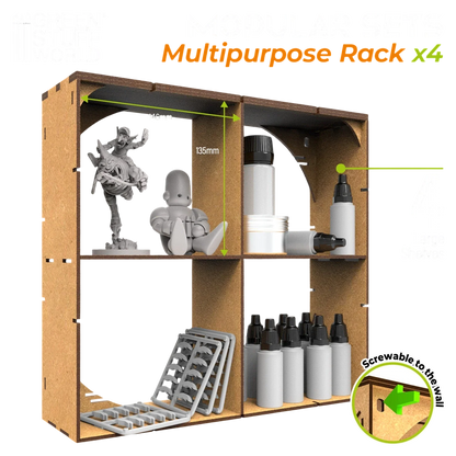 Green Stuff World MDF Multipurpose Rack x4