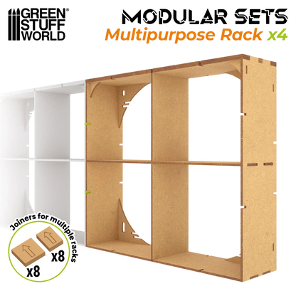 Green Stuff World MDF Multipurpose Rack x4
