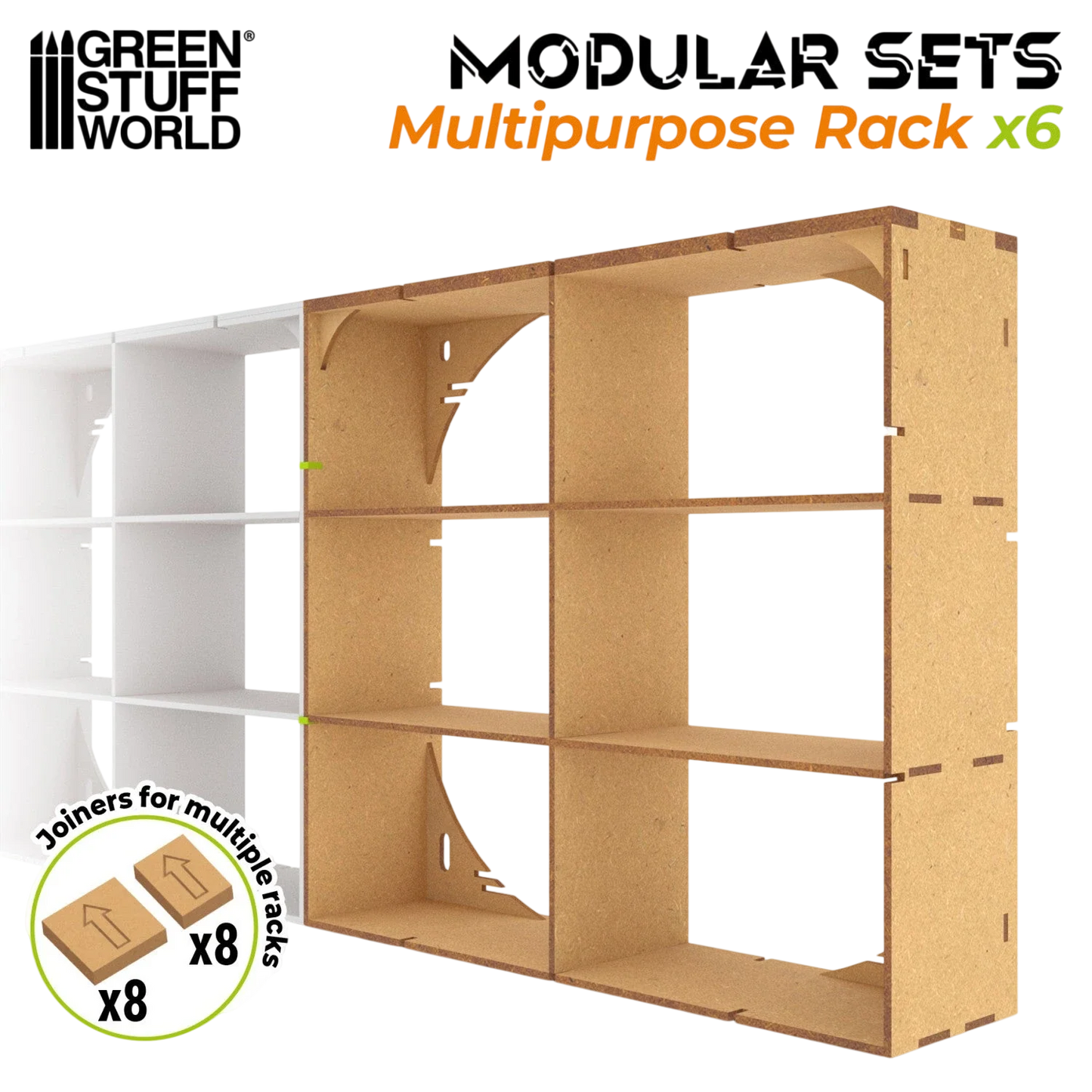 Green Stuff World MDF Multipurpose Rack x6