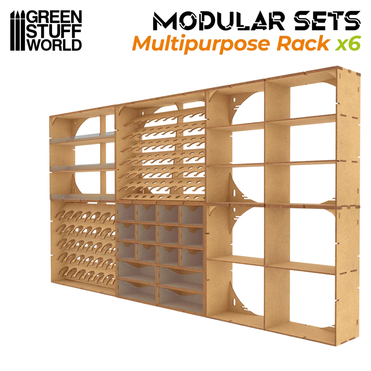 Green Stuff World MDF Multipurpose Rack x6