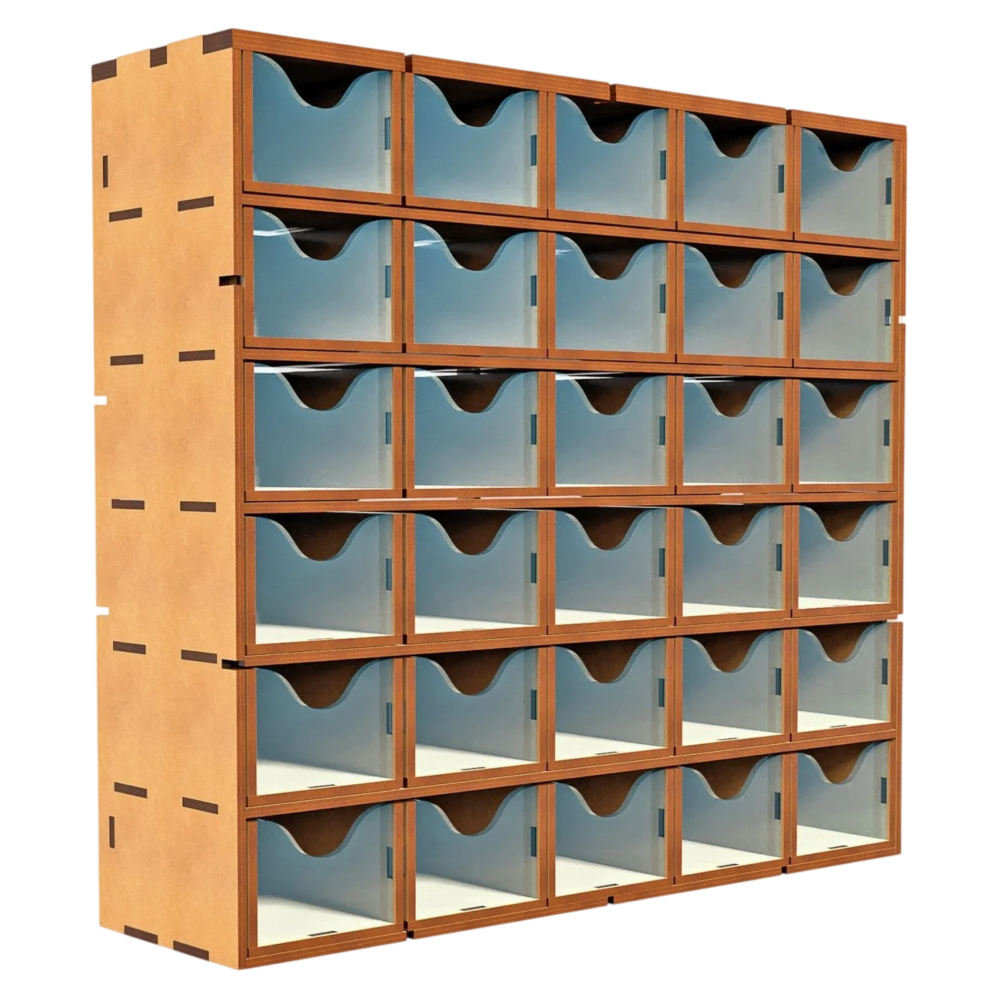 Green Stuff World MDF Vertical rack with 30 Drawers