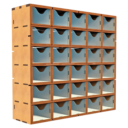 Green Stuff World MDF Vertical rack with 30 Drawers