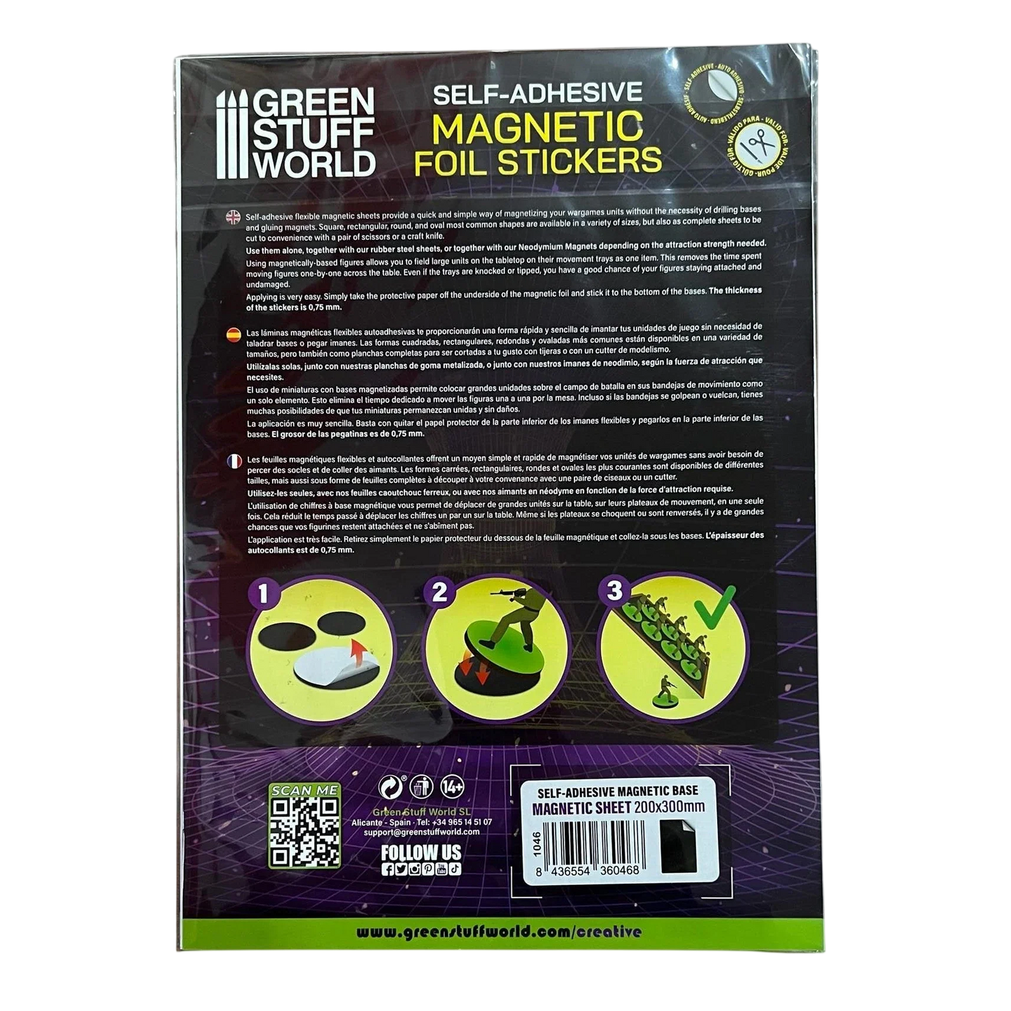 Green Stuff World Magnetic Sheet - Self Adhesive 1046