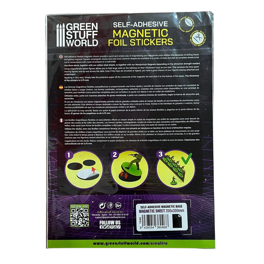 Green Stuff World Magnetic Sheet - Self Adhesive 1046