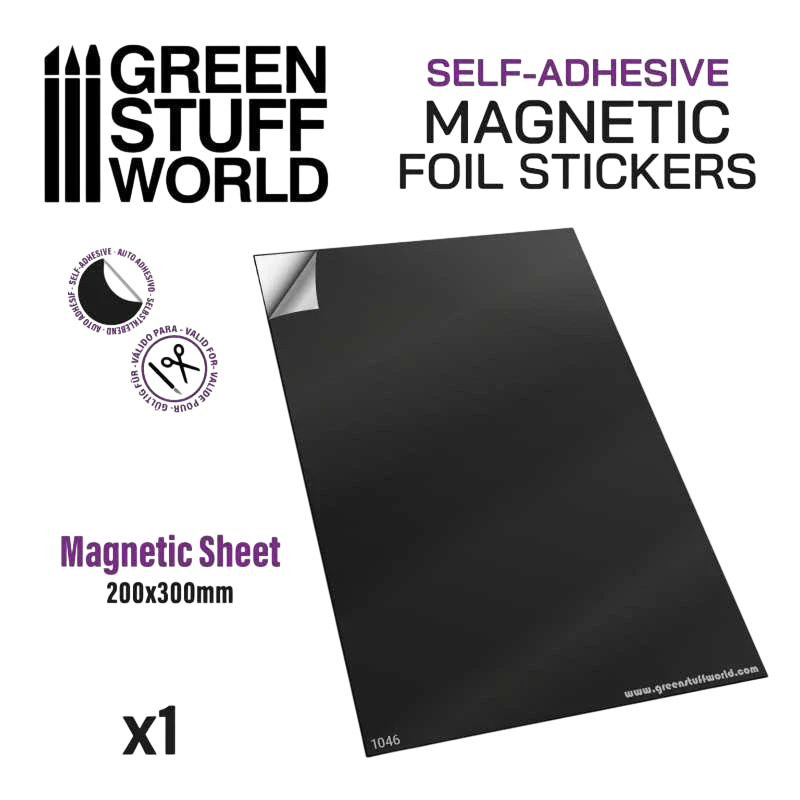 Green Stuff World Magnetic Sheet - Self Adhesive 1046