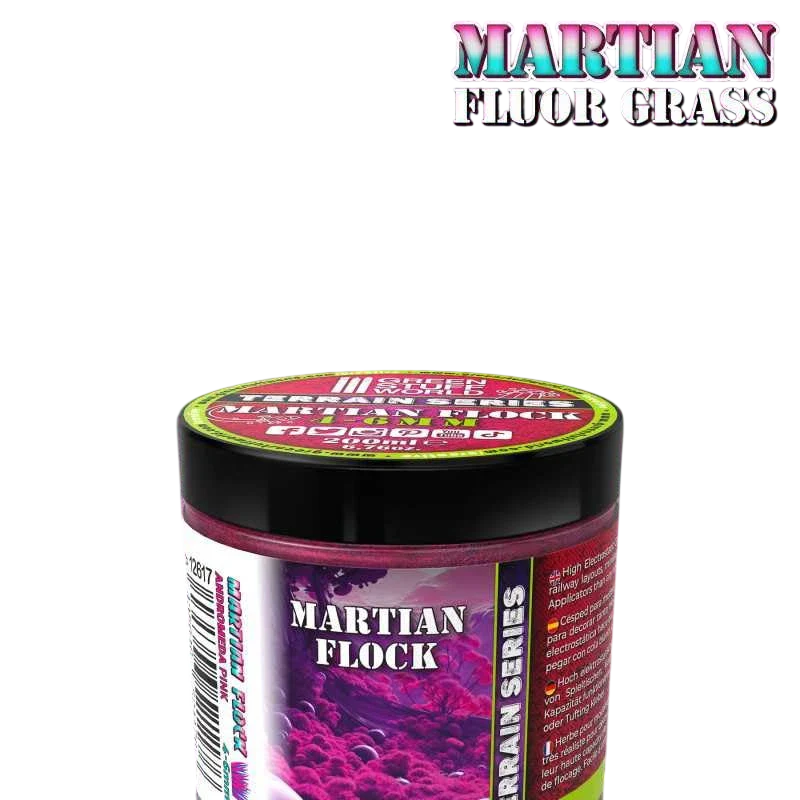 Green Stuff World Martian Fluor Grass - 200ml Flocking for Basing Miniatures and Terrain