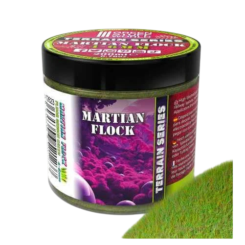 Green Stuff World Martian Fluor Grass - 200ml Flocking for Basing Miniatures and Terrain